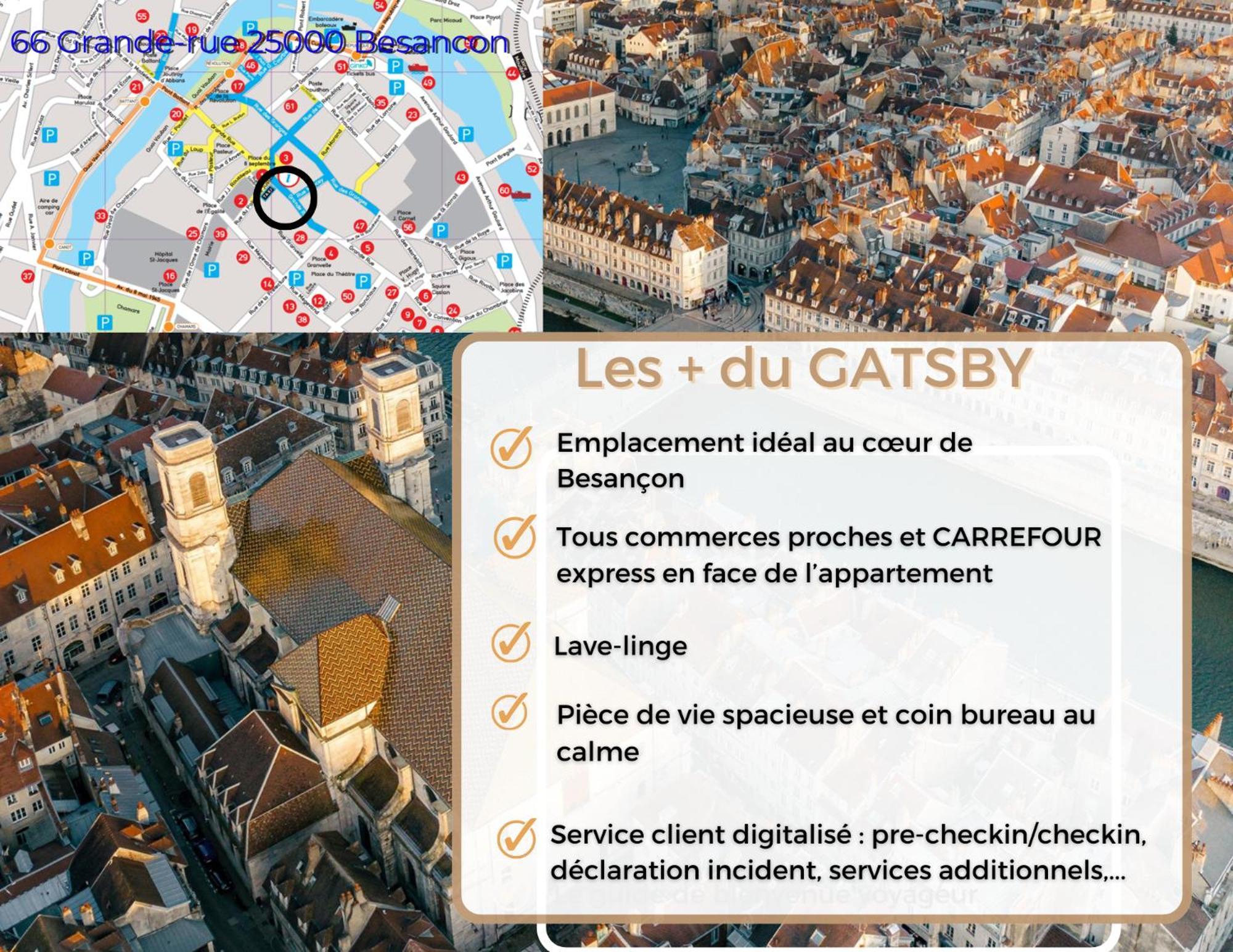 Hypercentre Calme - Le Gatsby - Coconhome Besanzón Exterior foto